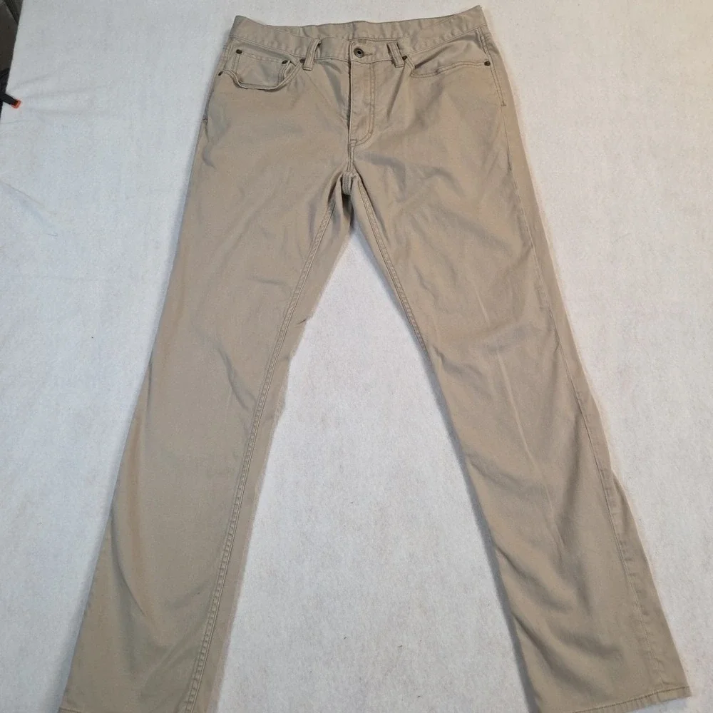 Polo Ralph Lauren Jeans Mens 32x32 Beige Stretch Slim Straight Fit 5 Pocket